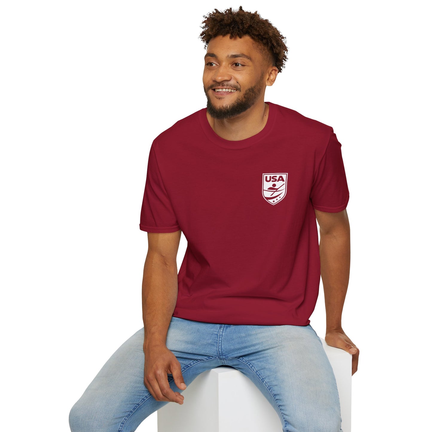 USA Canoe / Kayak Unisex Softstyle T-Shirt - White Logo