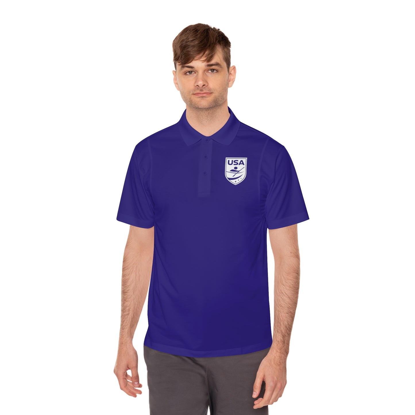 USA Canoe / Kayak Men's Sport Polo Shirt