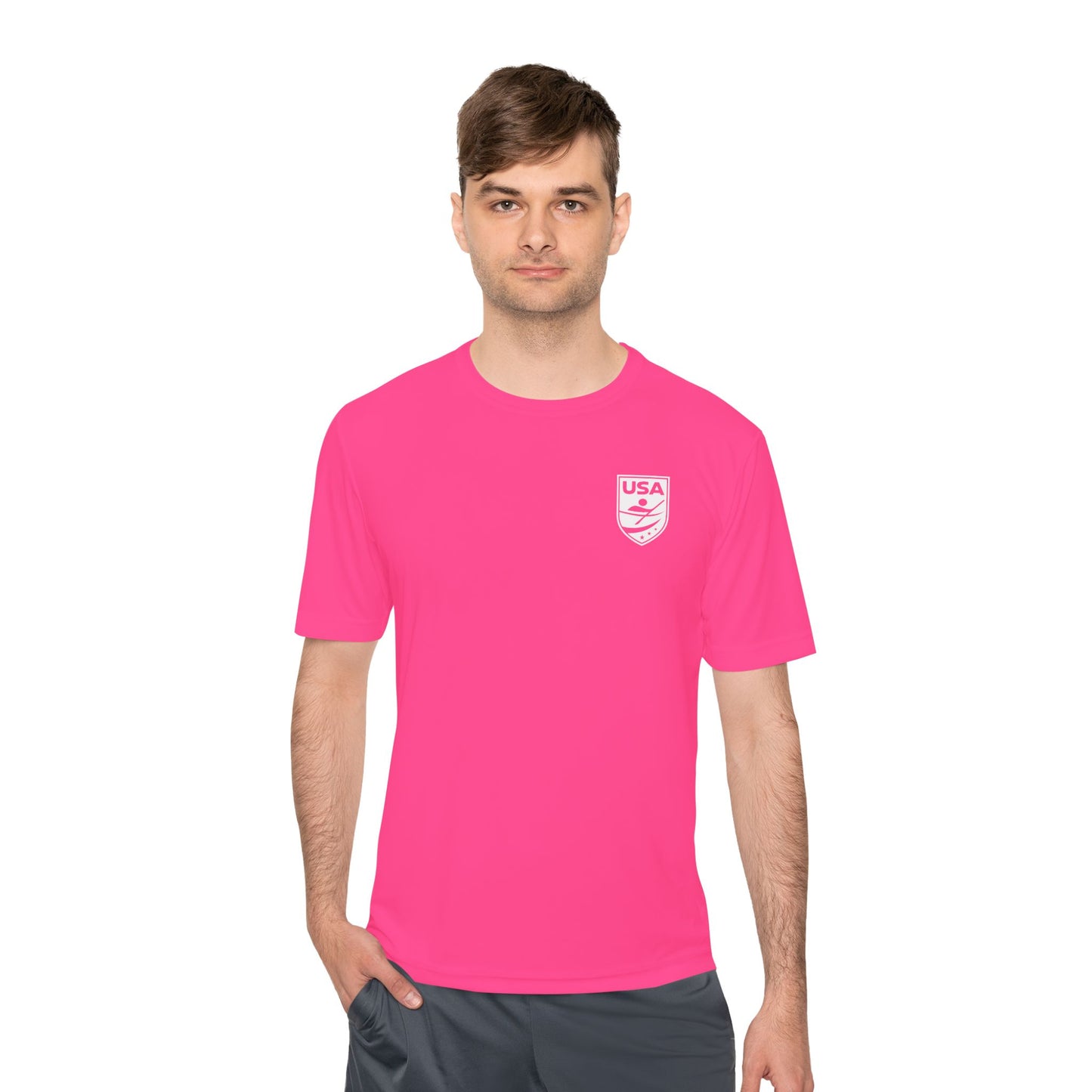 USA Canoe / Kayak Unisex Moisture Wicking Tee (Polyester)