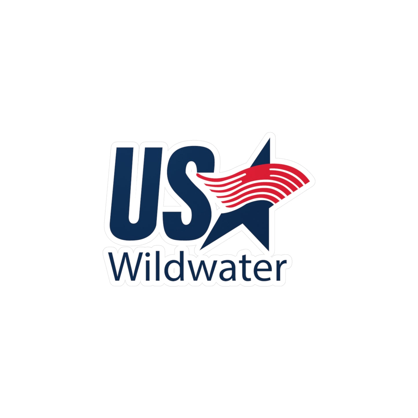 USA Wildwater Logo Vinyl Decal