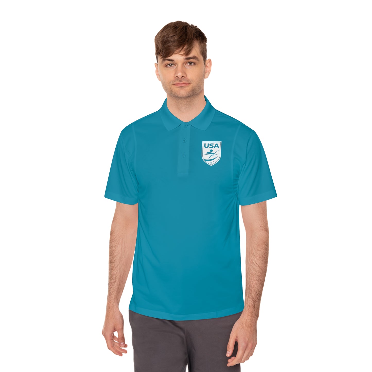 USA Canoe / Kayak Men's Sport Polo Shirt