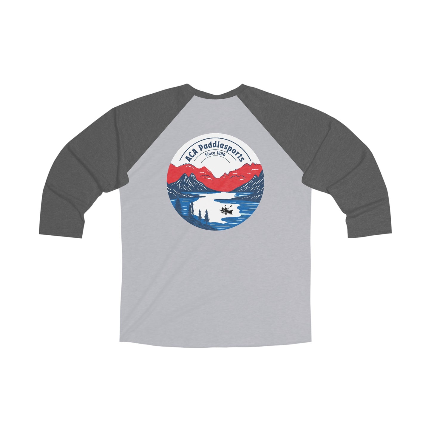 ACA Unisex Tri-Blend 3\4 Tee - Kayak