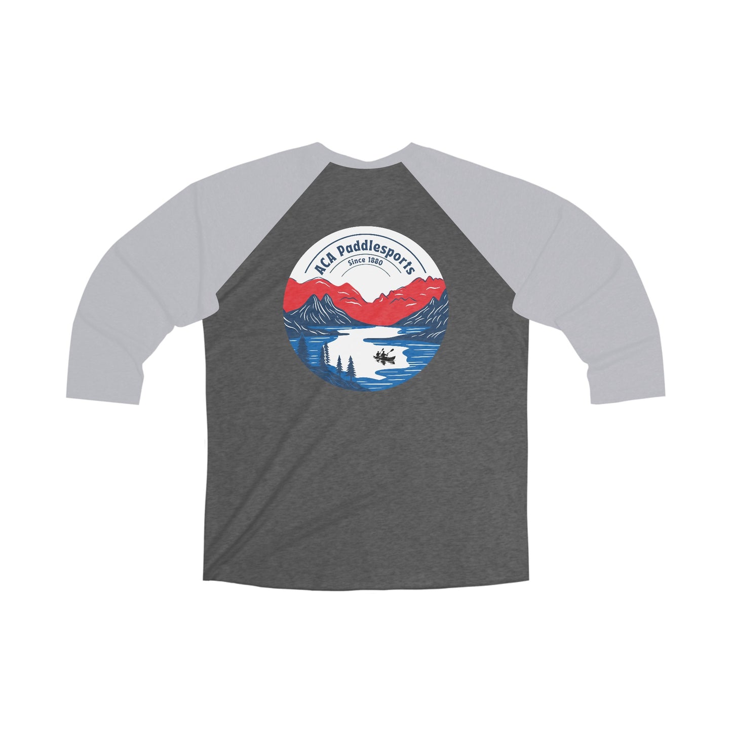 ACA Unisex Tri-Blend 3\4 Tee - Kayak