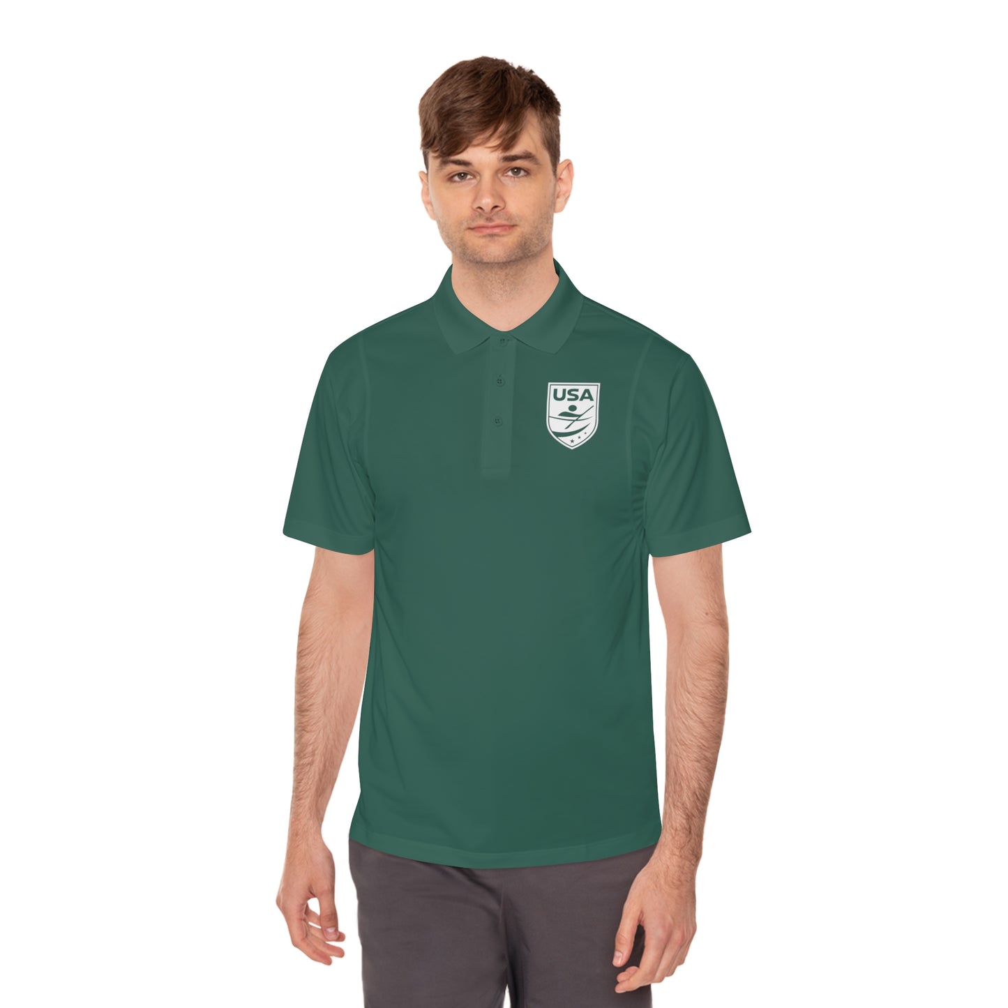USA Canoe / Kayak Men's Sport Polo Shirt
