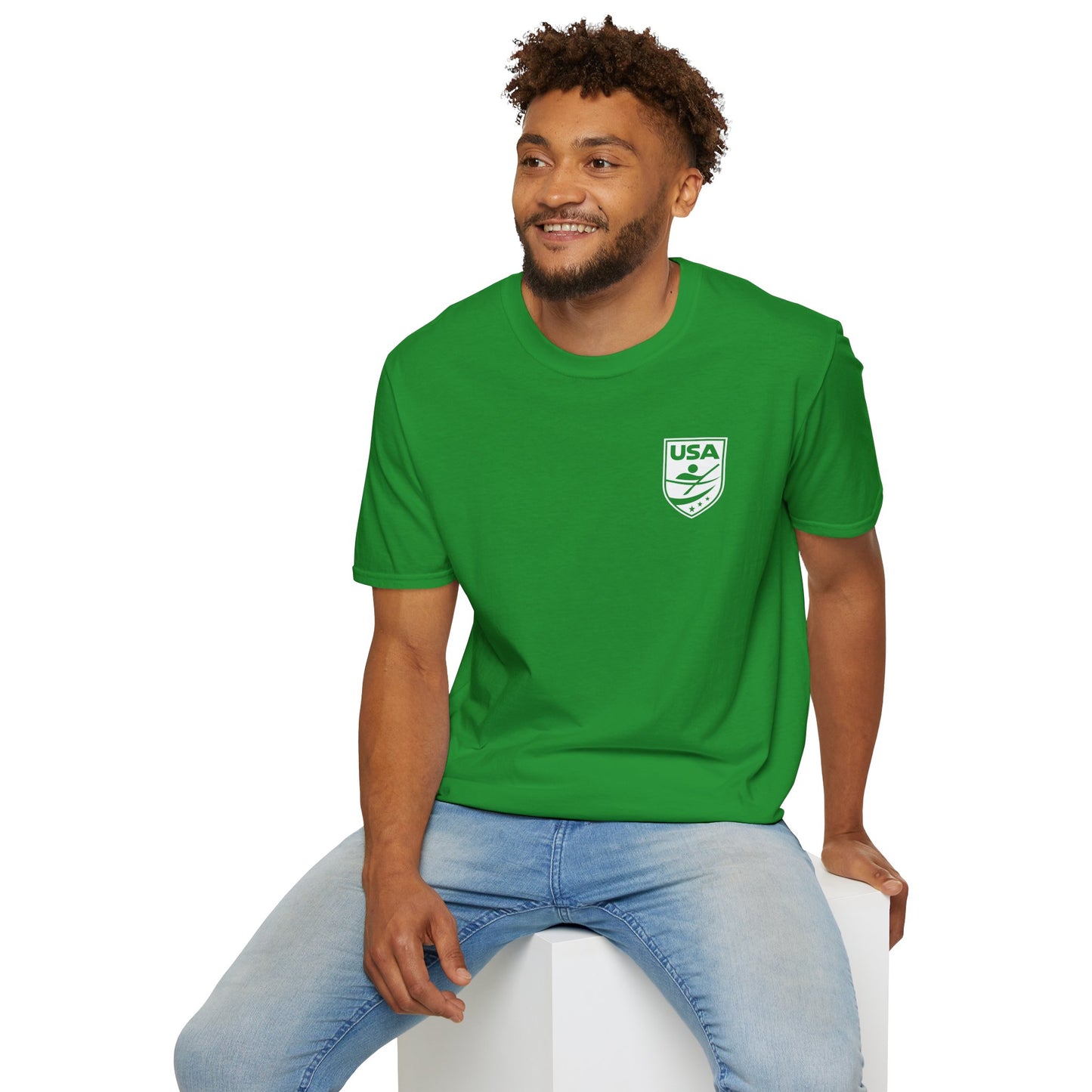 USA Canoe / Kayak Unisex Softstyle T-Shirt - White Logo