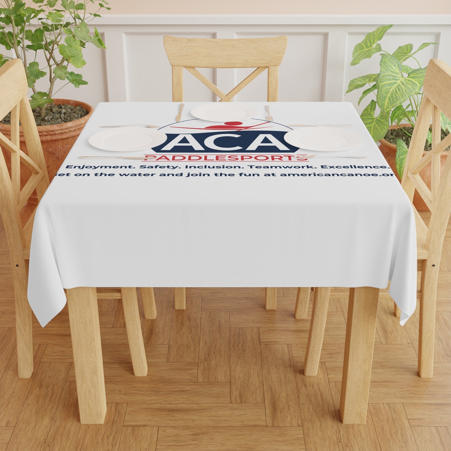 ACA Outreach Tablecloth - White