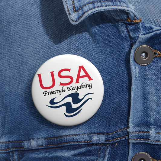 USA Freestyle Logo Pin Buttons