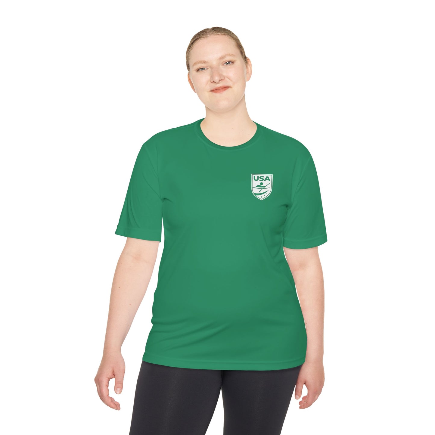 USA Canoe / Kayak Unisex Moisture Wicking Tee (Polyester)