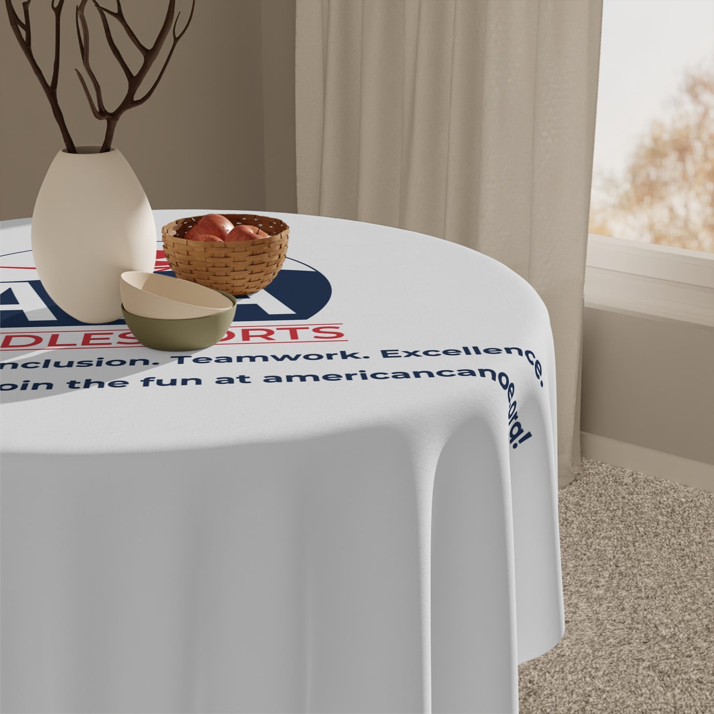 ACA Outreach Tablecloth - White