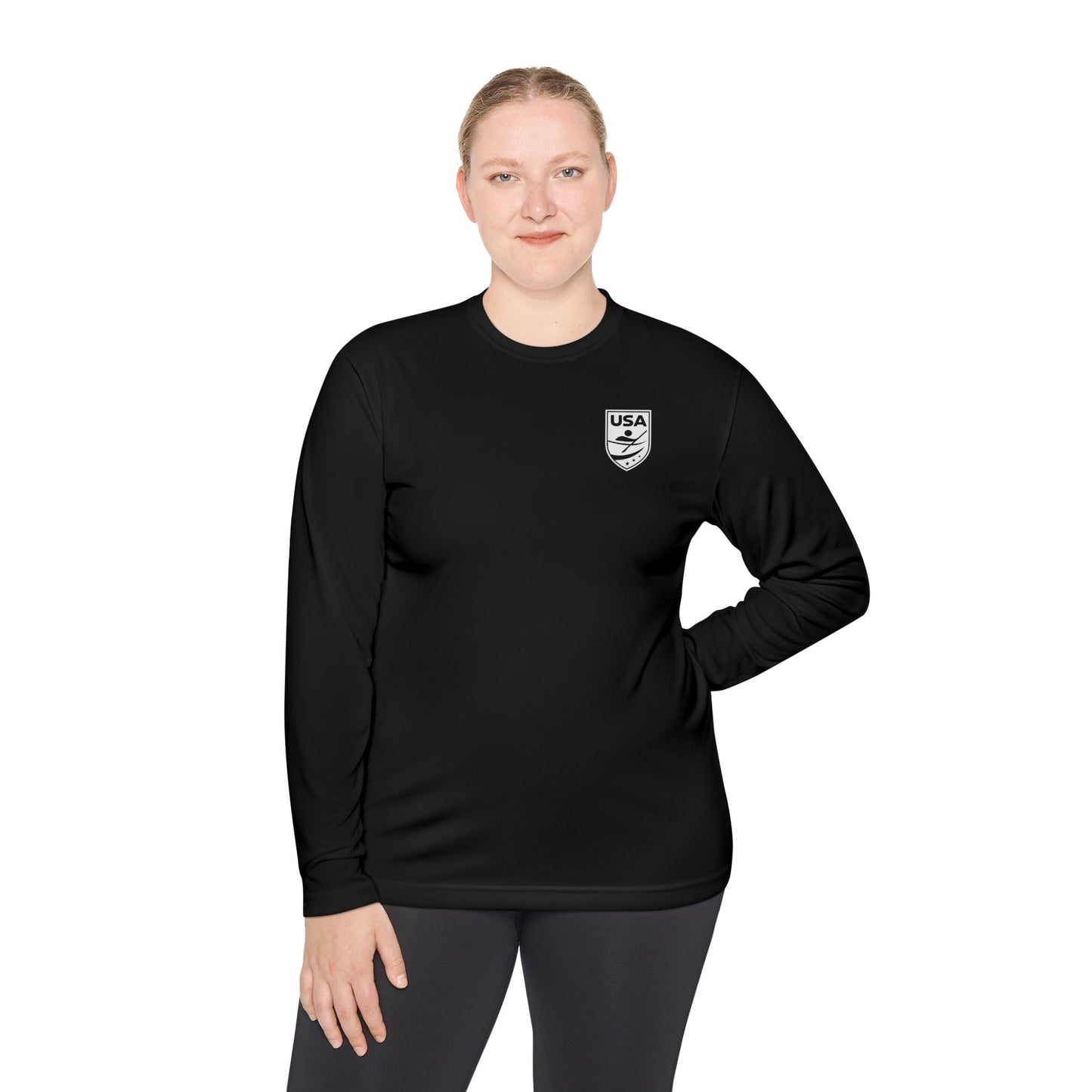 USA Canoe / Kayak Unisex Lightweight Long Sleeve Tee (Polyester)