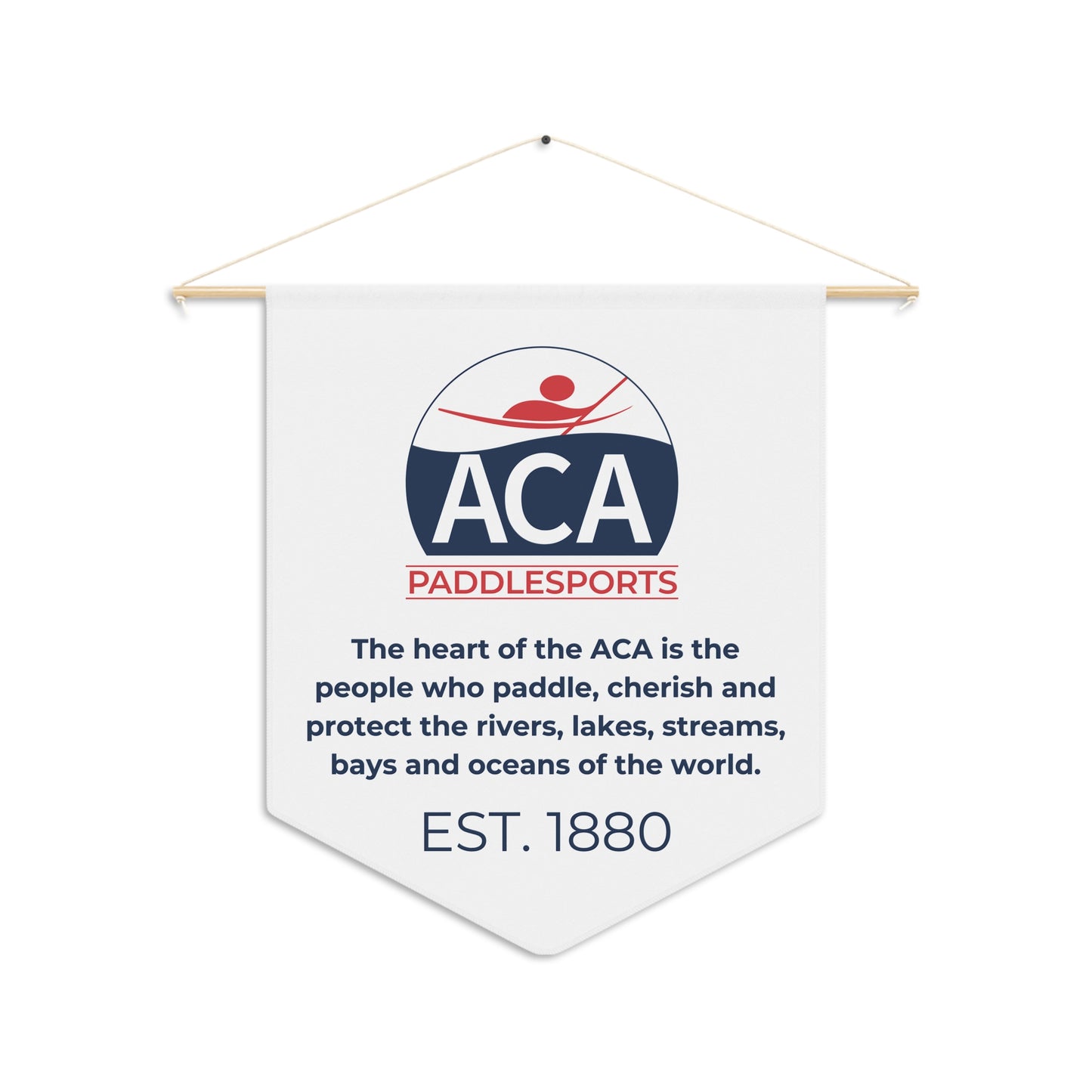 ACA Logo Pennant - White