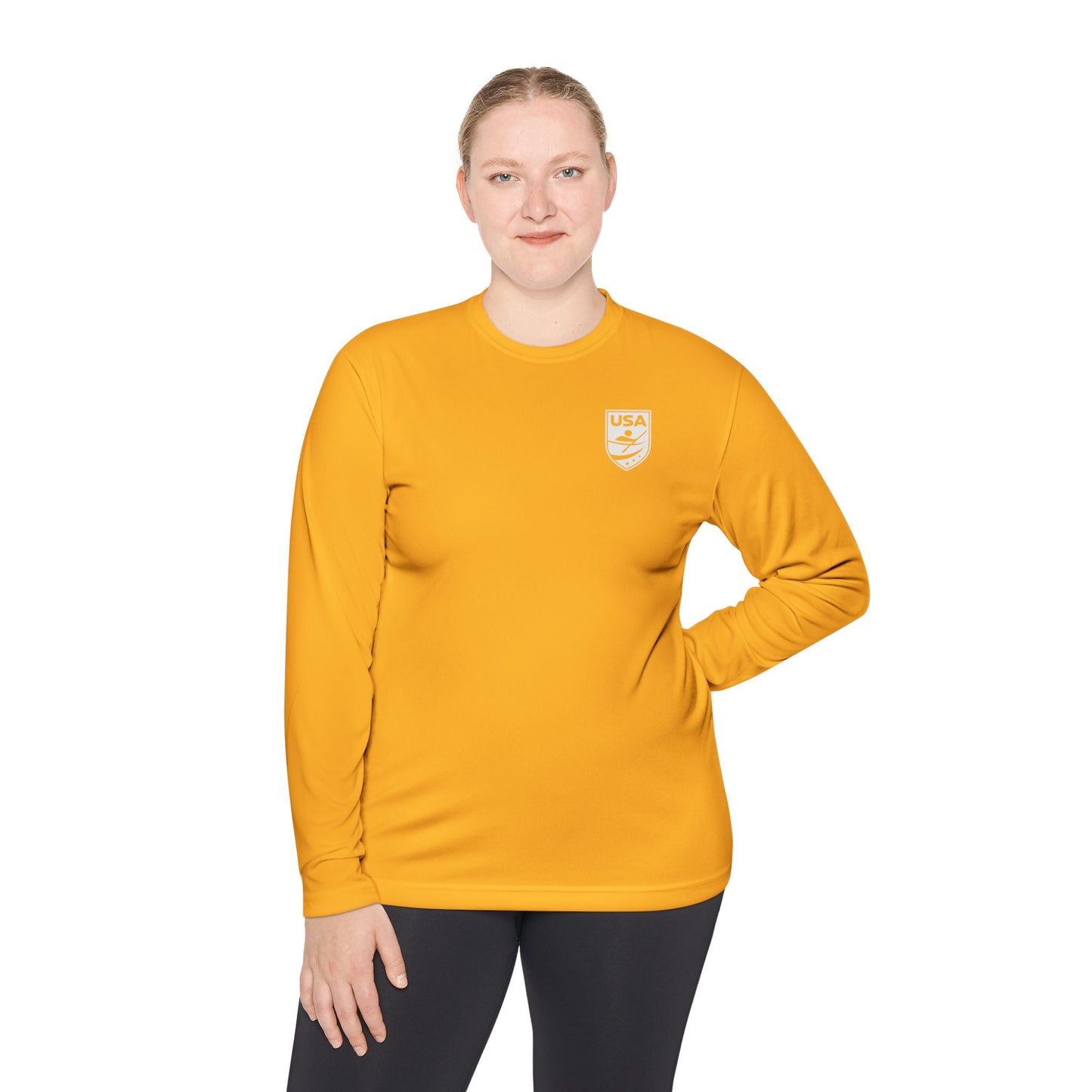 USA Canoe / Kayak Unisex Lightweight Long Sleeve Tee (Polyester)