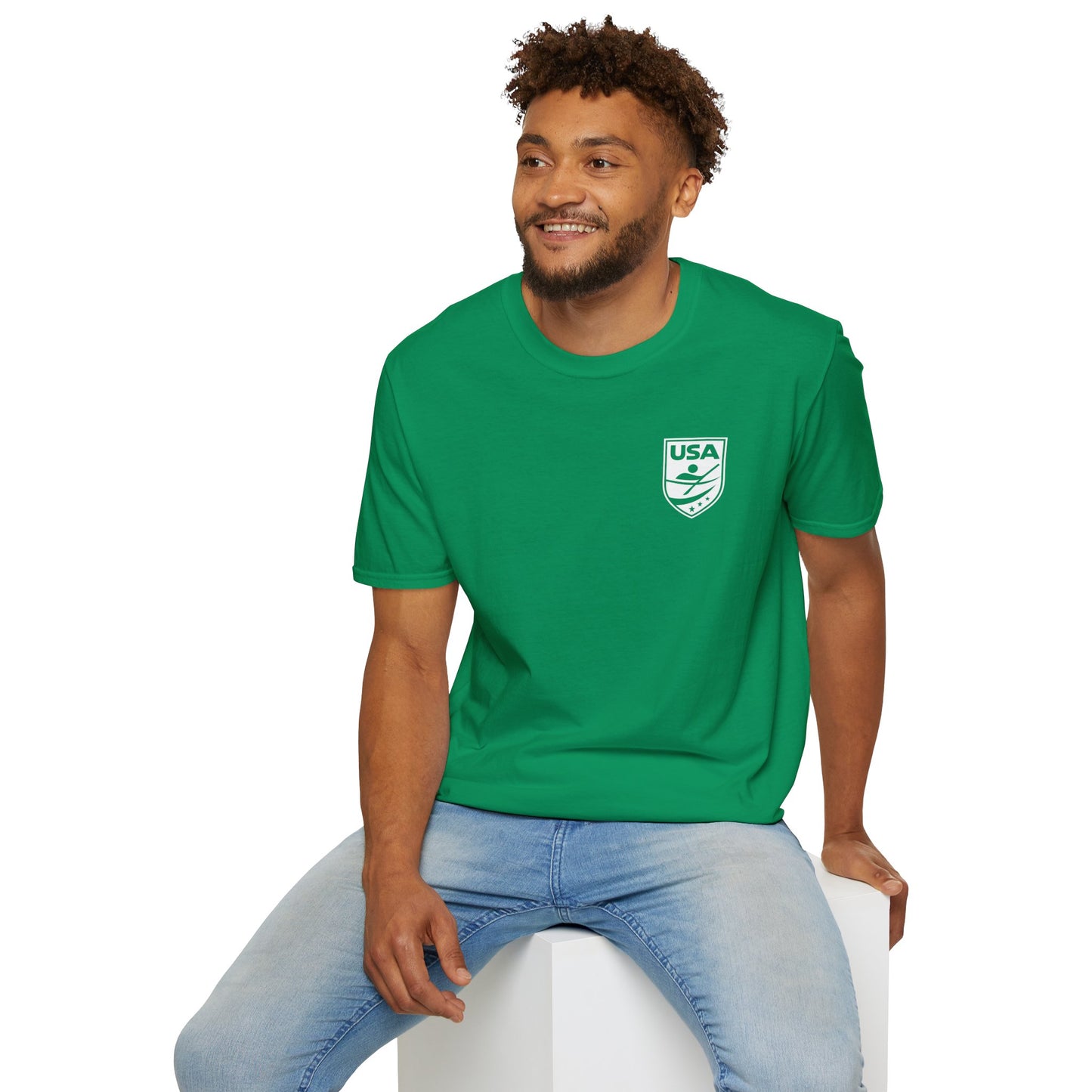 USA Canoe / Kayak Unisex Softstyle T-Shirt - White Logo