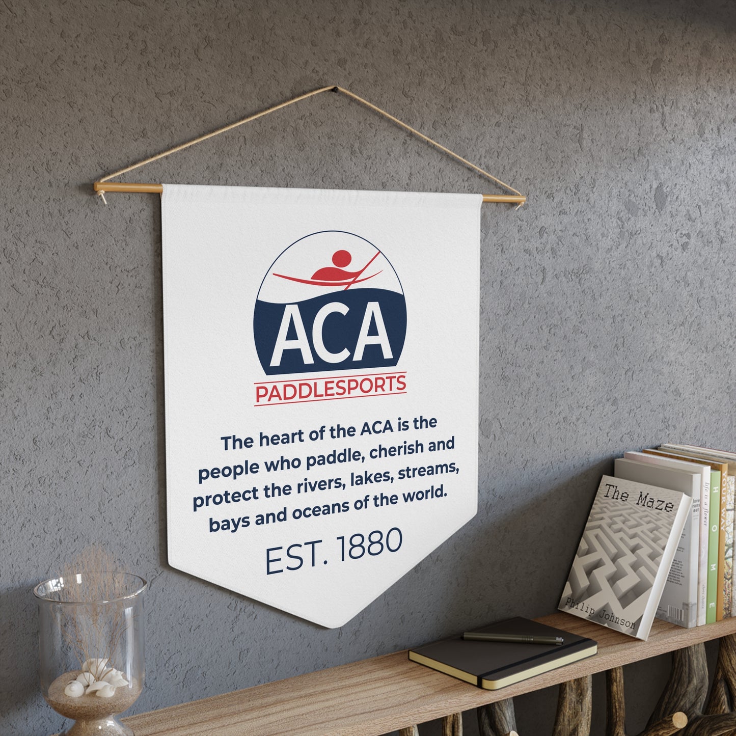 ACA Logo Pennant - White