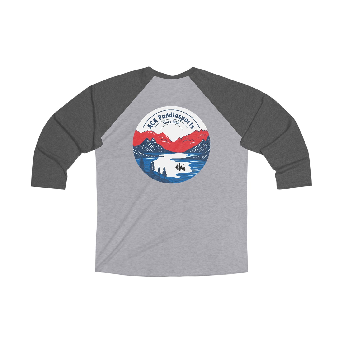 ACA Unisex Tri-Blend 3\4 Tee - Kayak