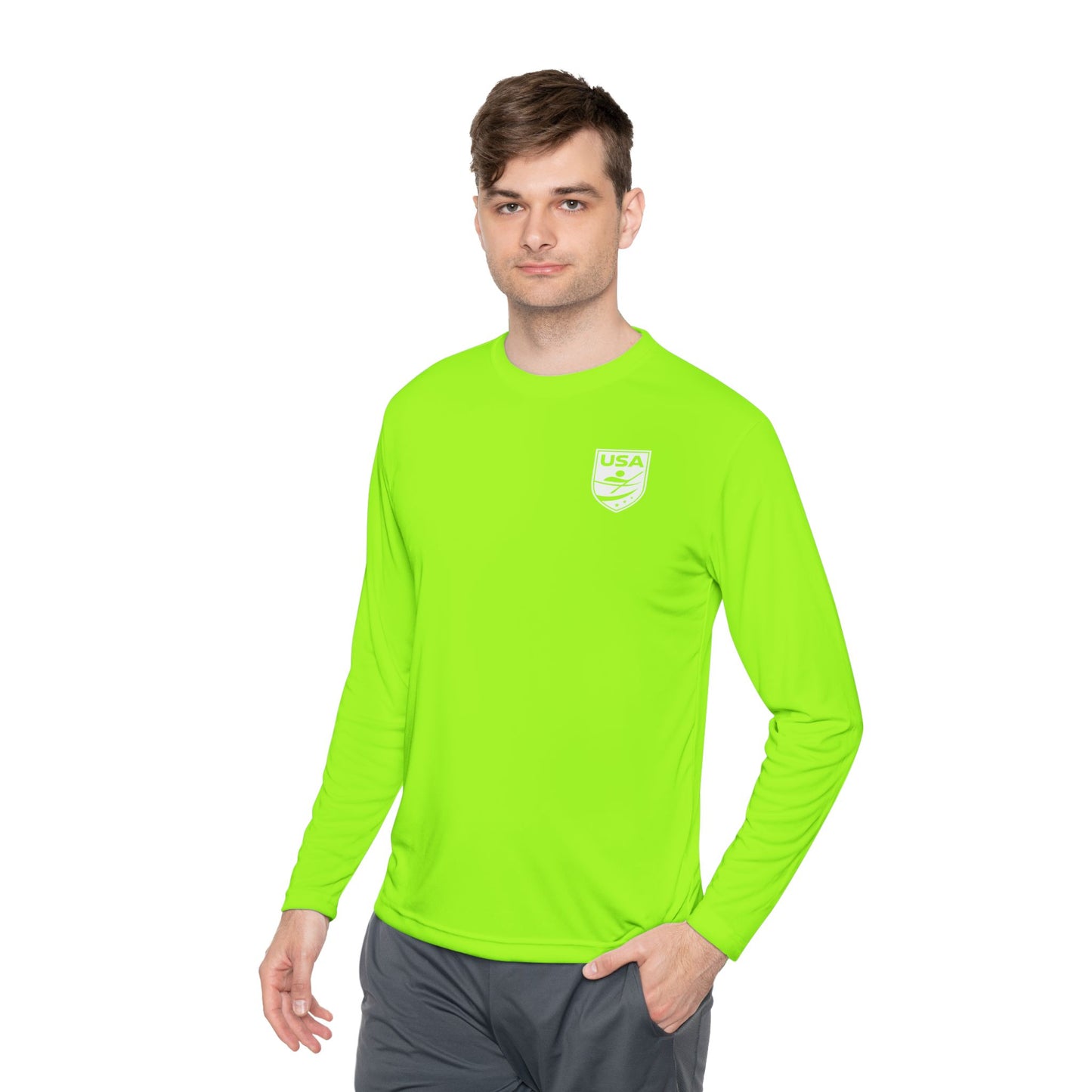 USA Canoe / Kayak Unisex Lightweight Long Sleeve Tee (Polyester)