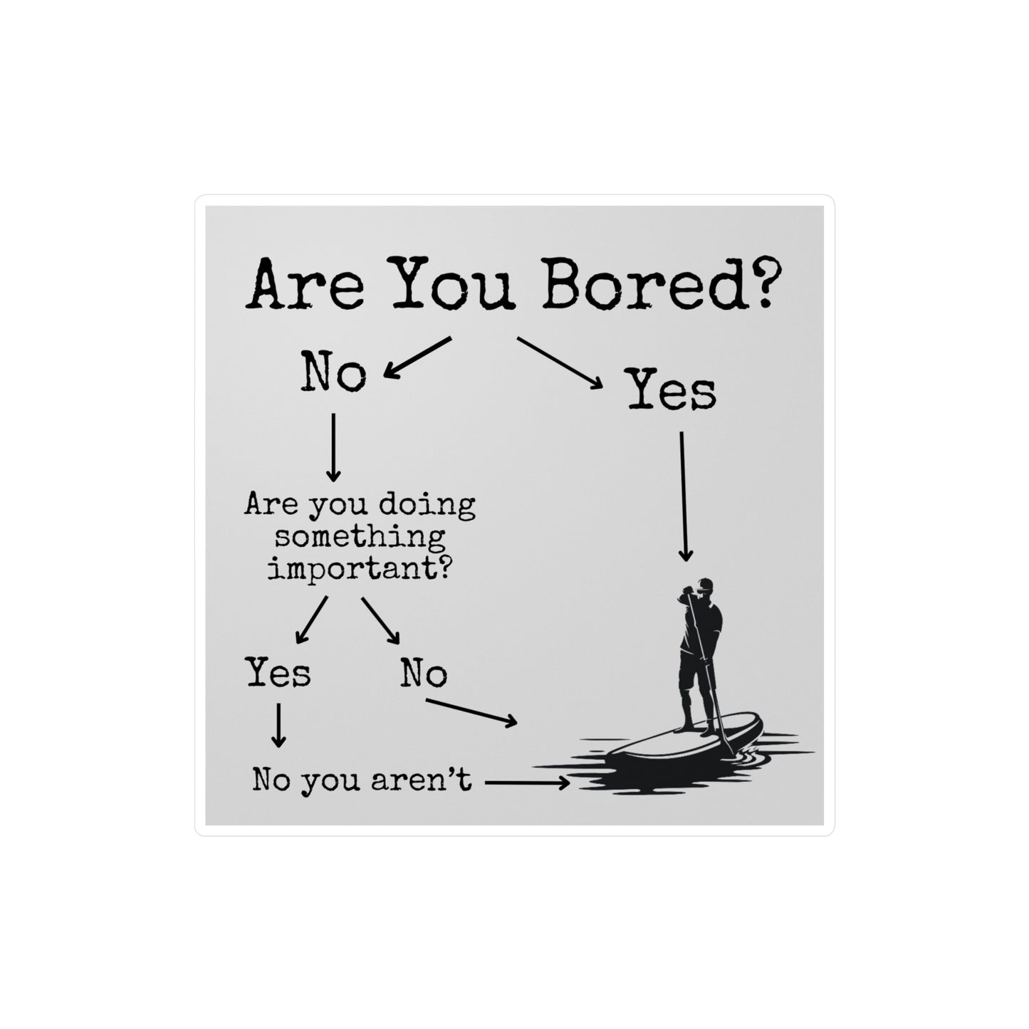 Are You Bored? SUP Vinyl Decal