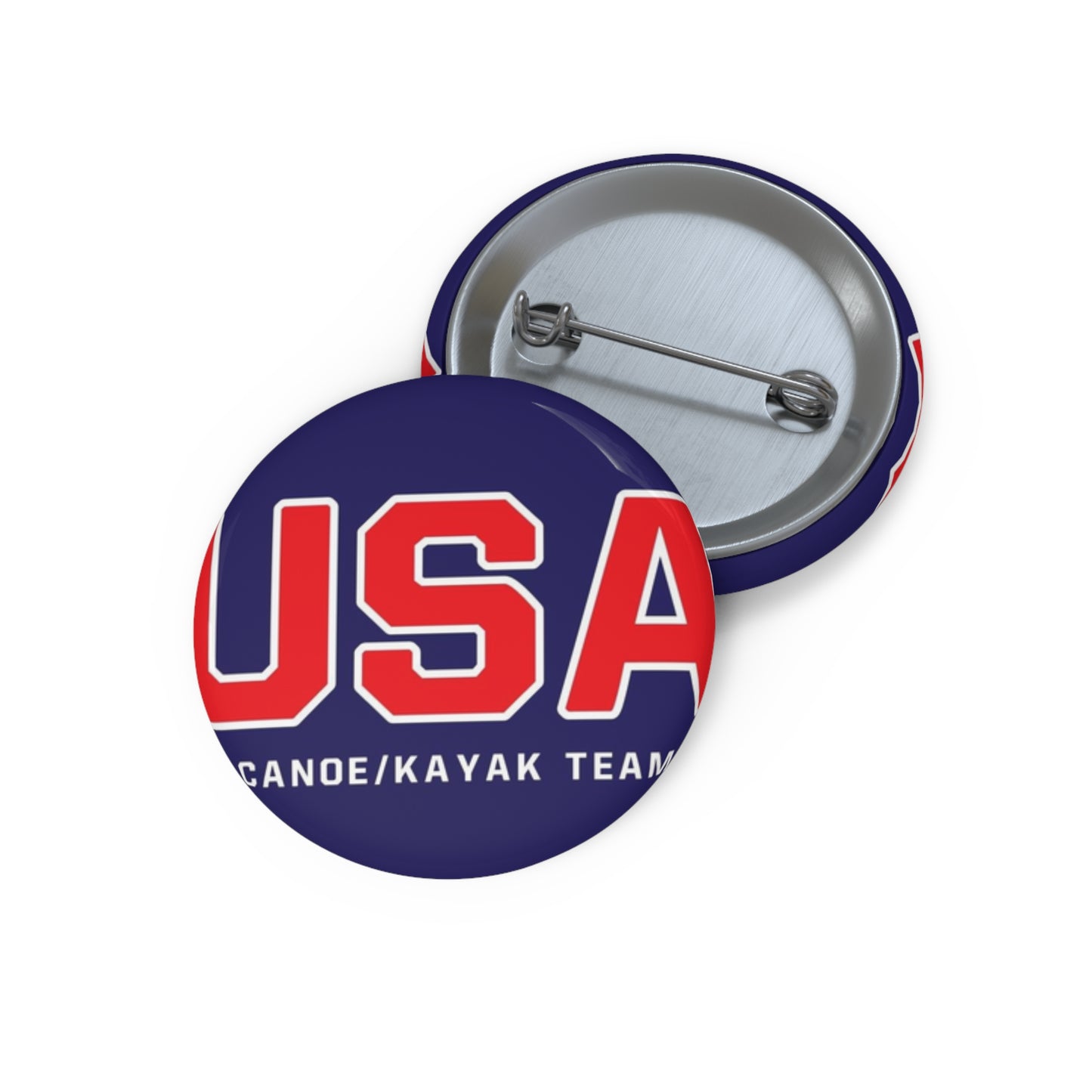 USA Canoe / Kayak Team Logo Pin Buttons