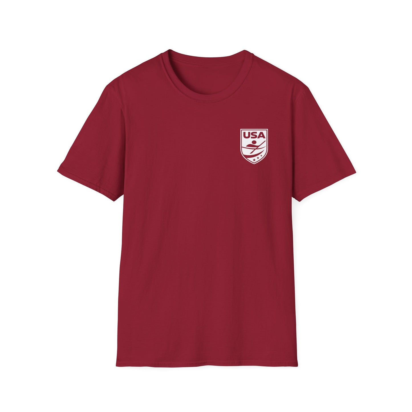 USA Canoe / Kayak Unisex Softstyle T-Shirt - White Logo