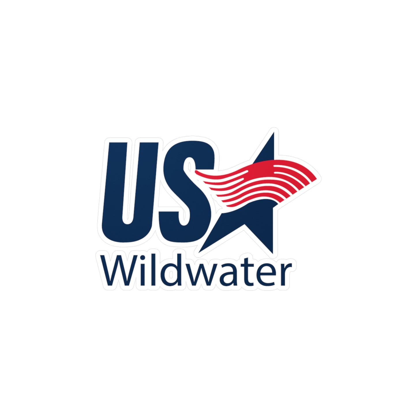 USA Wildwater Logo Vinyl Decal