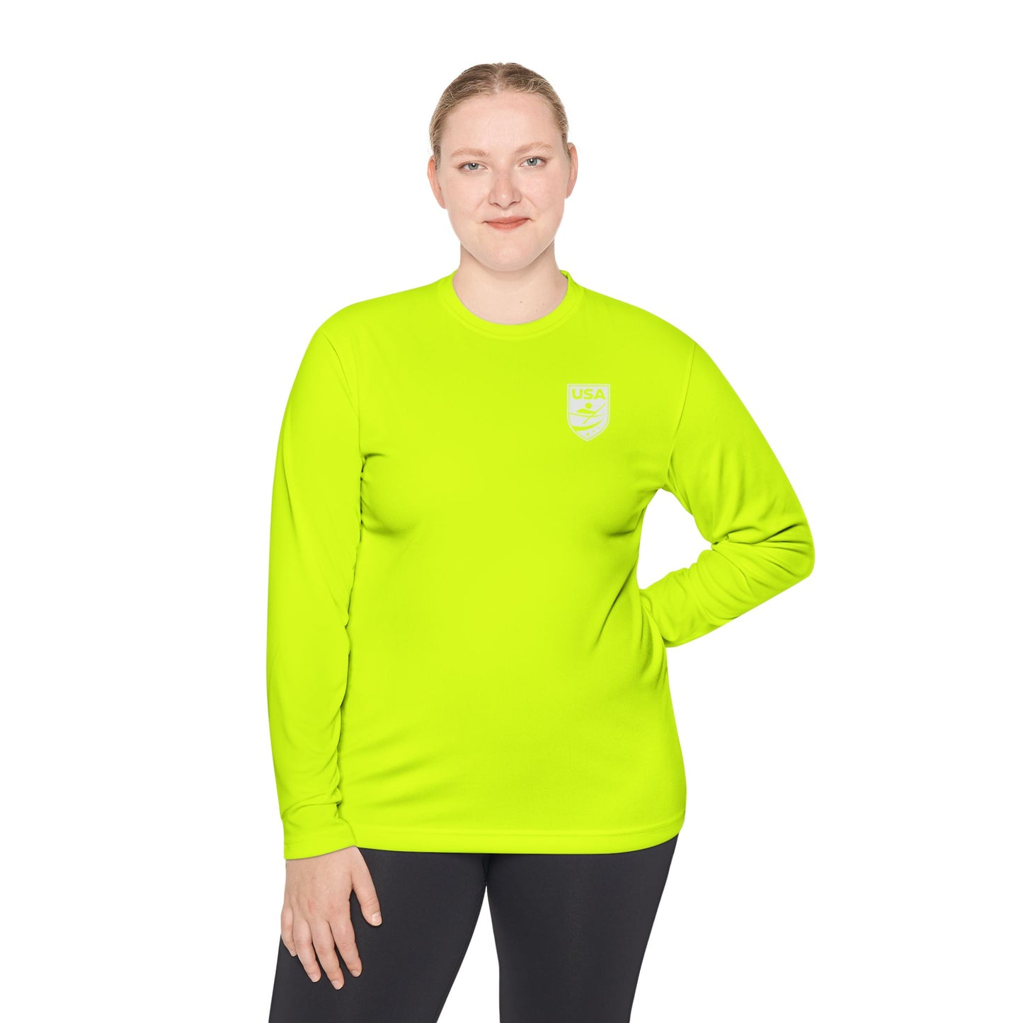 USA Canoe / Kayak Unisex Lightweight Long Sleeve Tee (Polyester)