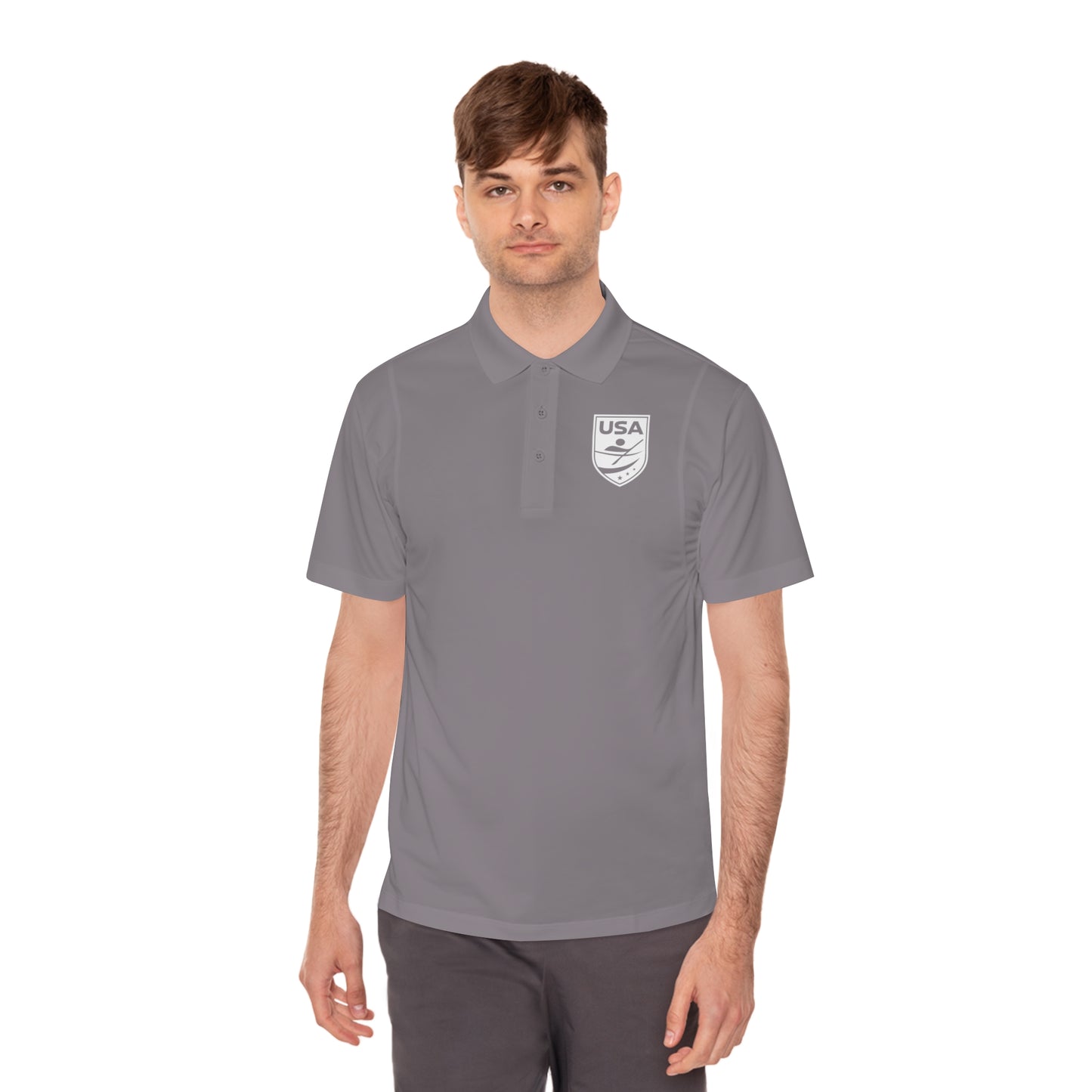 USA Canoe / Kayak Men's Sport Polo Shirt