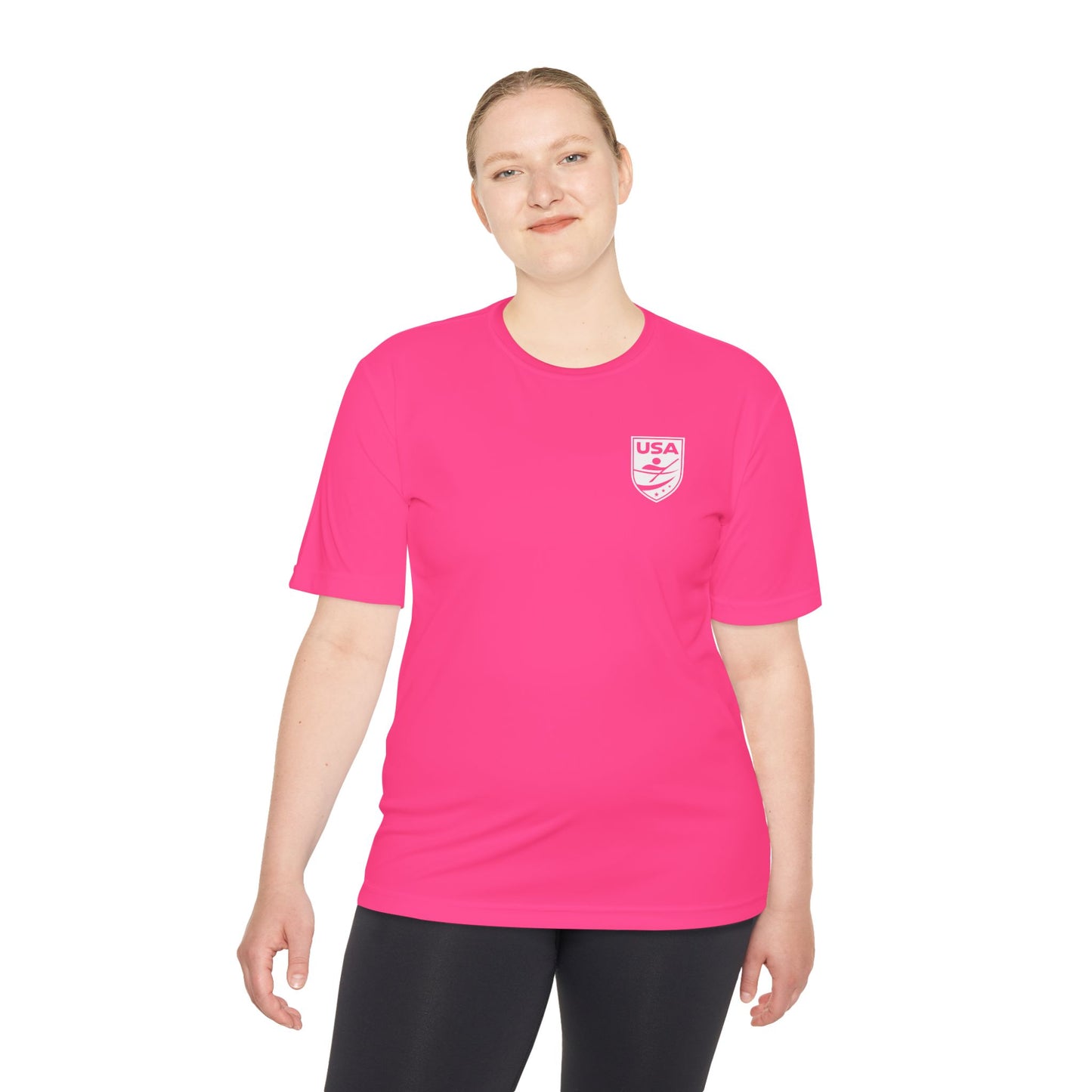 USA Canoe / Kayak Unisex Moisture Wicking Tee (Polyester)