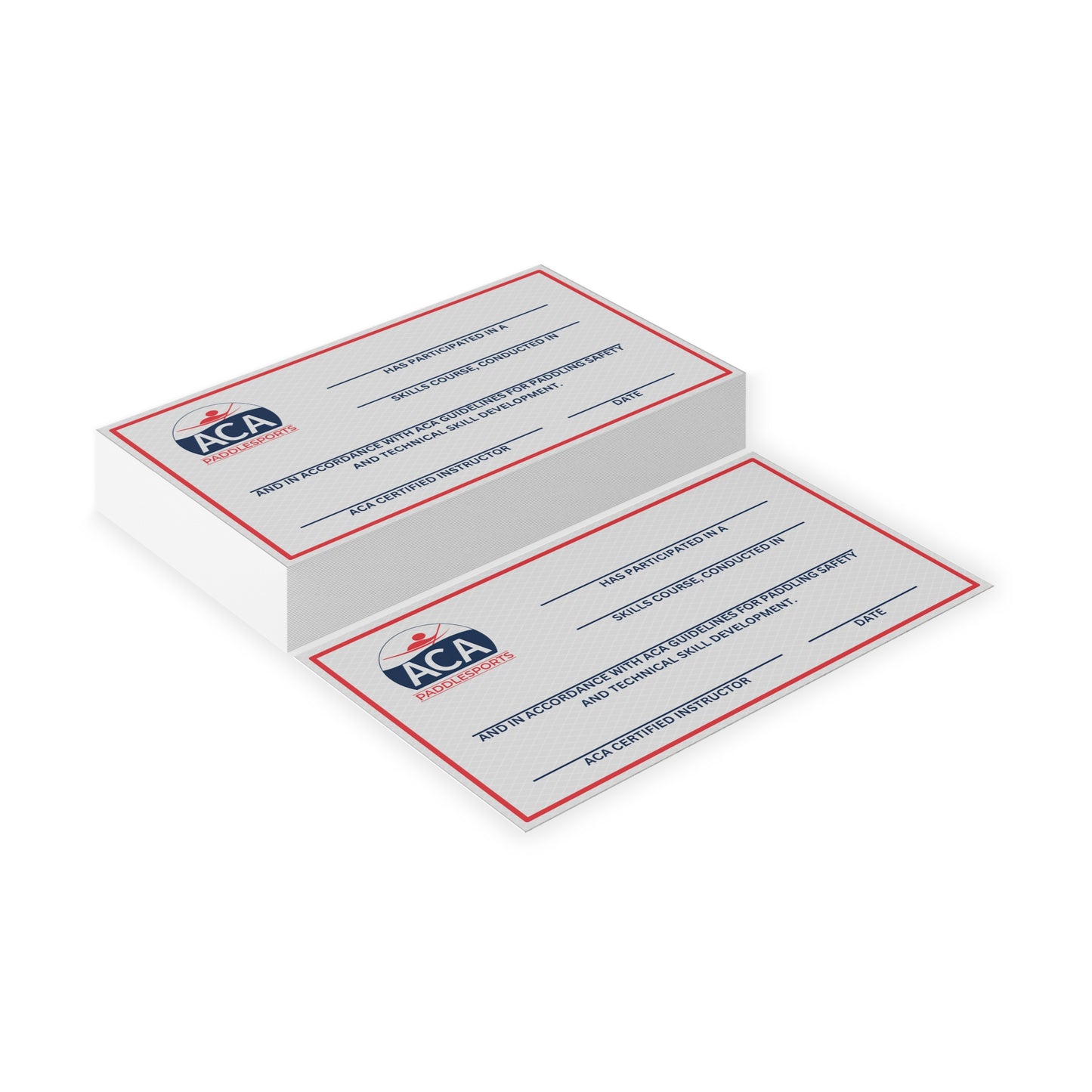 ACA Skills Course Participation Cards