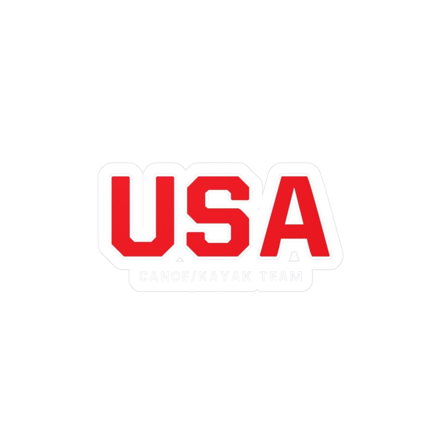 USA Canoe / Kayak Team Logo Vinyl Decal