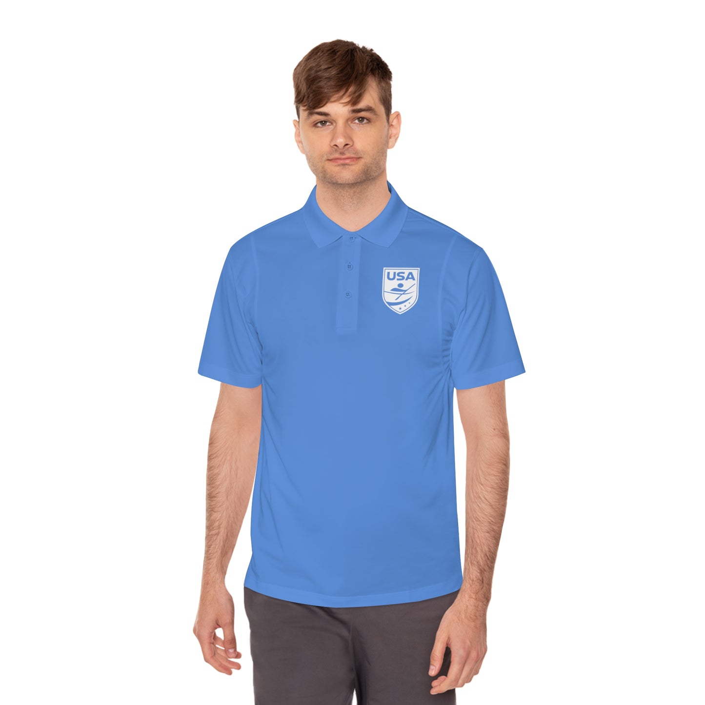 USA Canoe / Kayak Men's Sport Polo Shirt