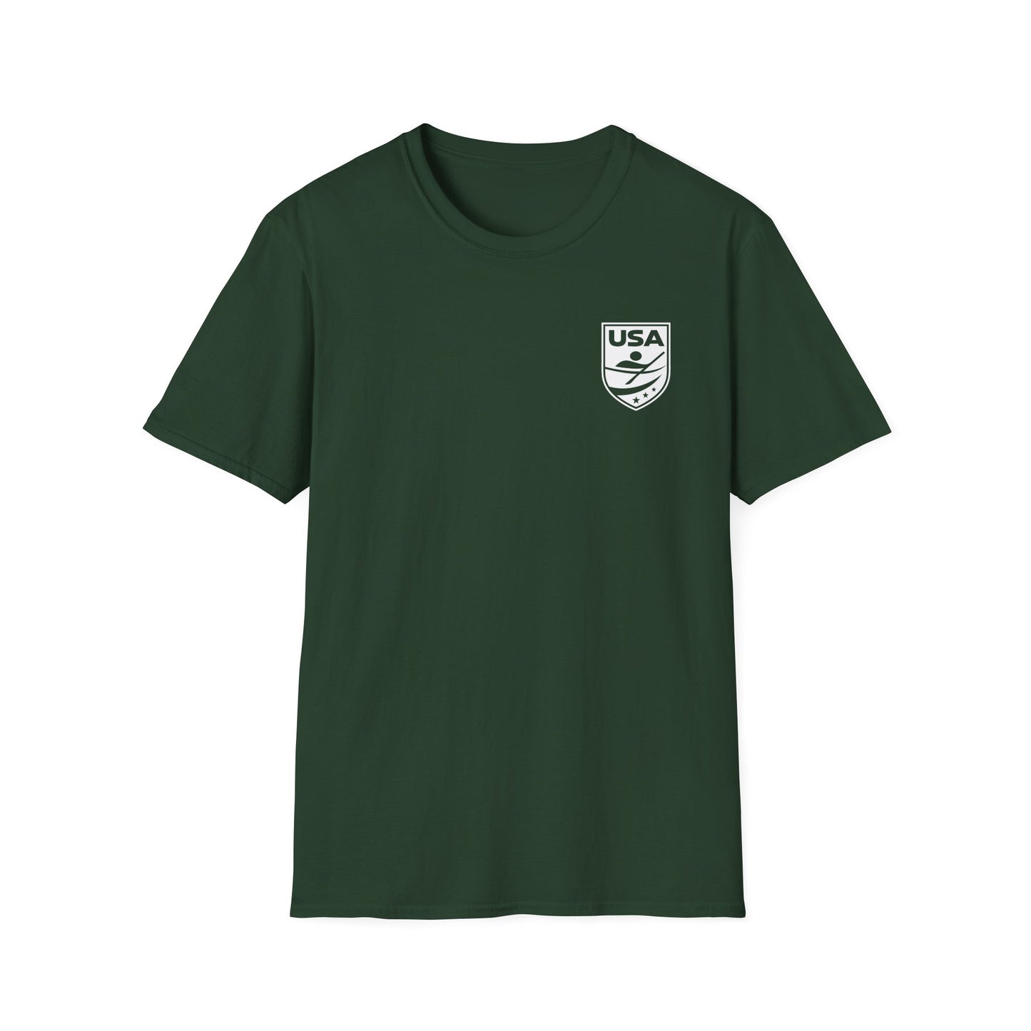 USA Canoe / Kayak Unisex Softstyle T-Shirt - White Logo