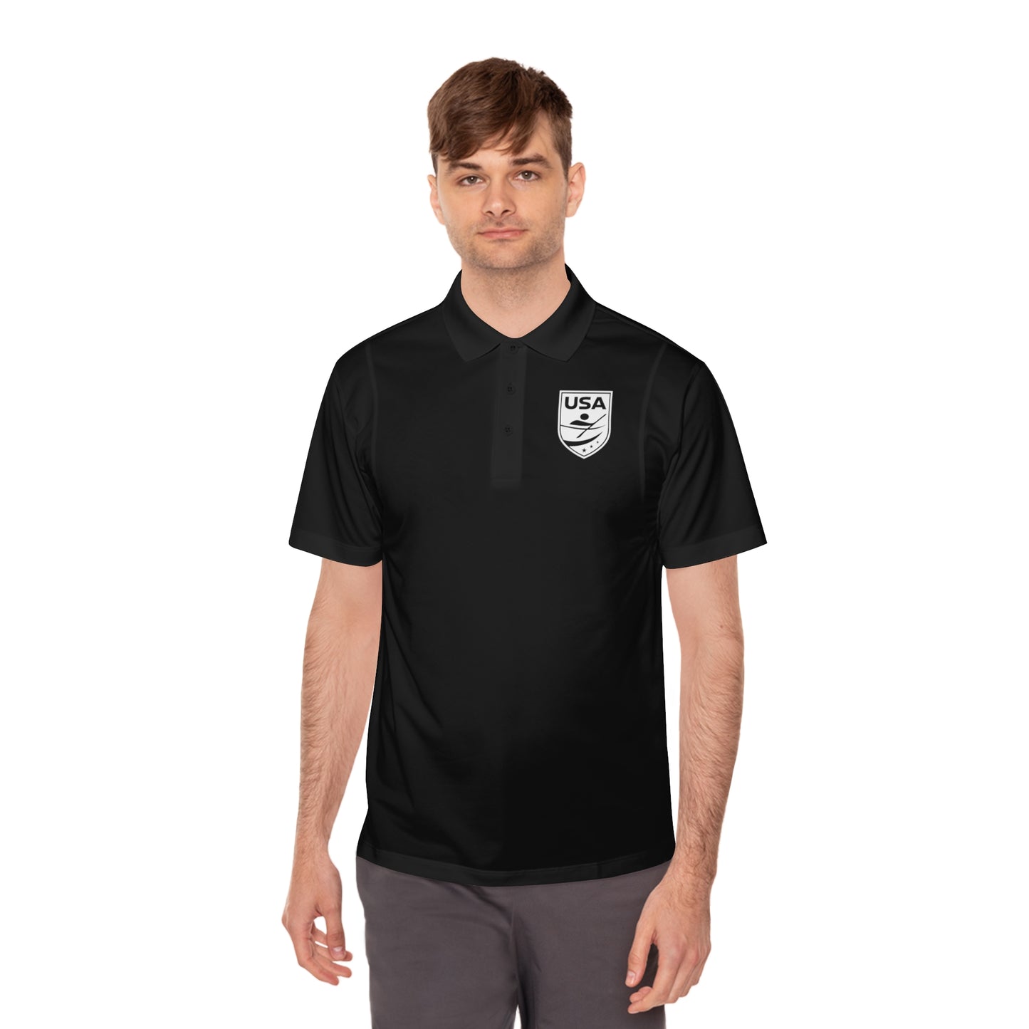 USA Canoe / Kayak Men's Sport Polo Shirt
