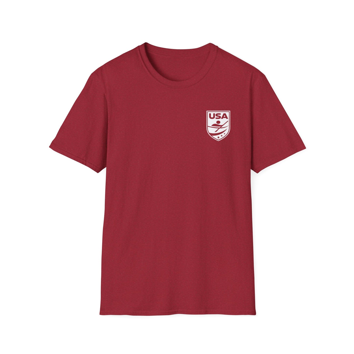 USA Canoe / Kayak Unisex Softstyle T-Shirt - White Logo