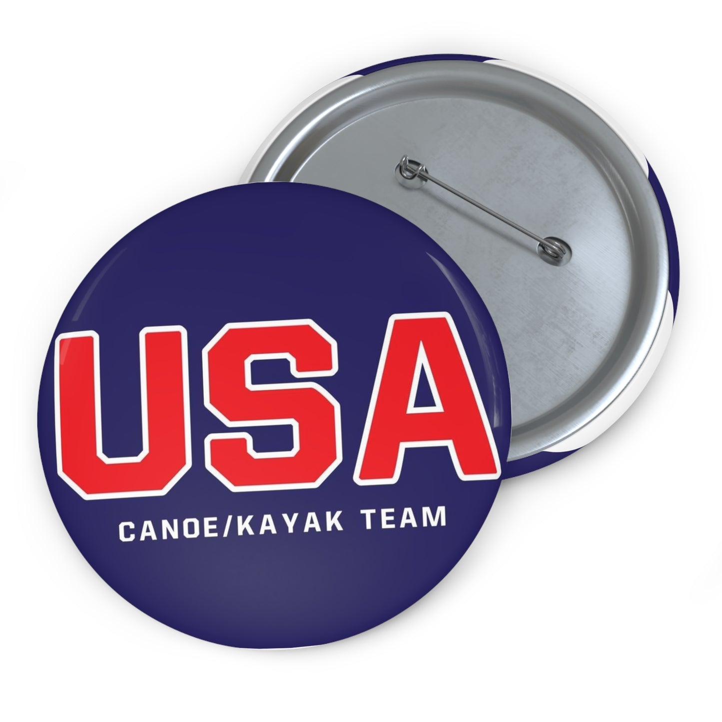 USA Canoe / Kayak Team Logo Pin Buttons