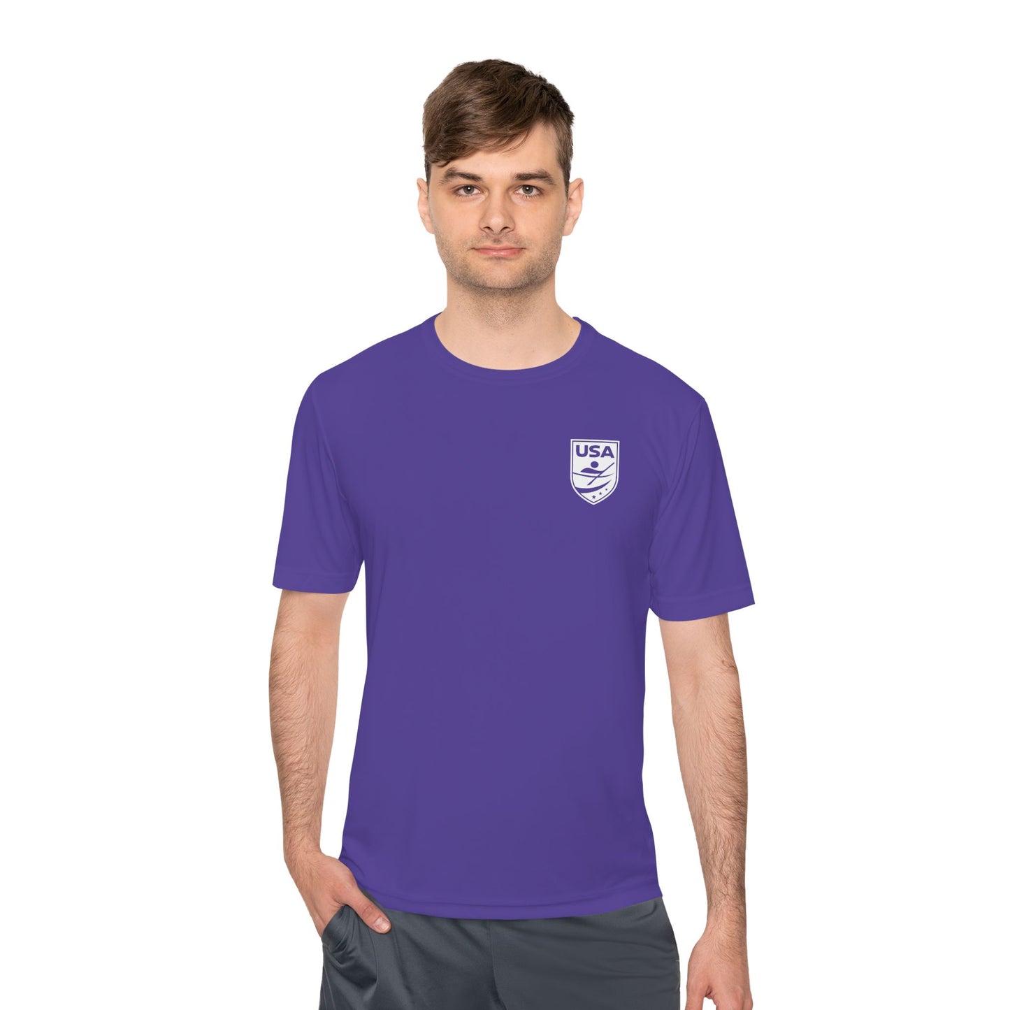 USA Canoe / Kayak Unisex Moisture Wicking Tee (Polyester)
