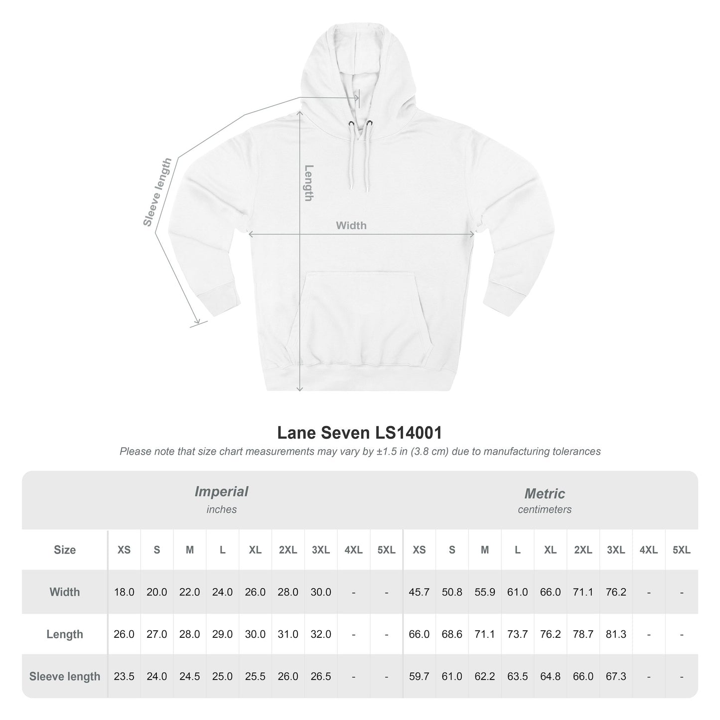 USA Canoe / Kayak Three-Panel Fleece Hoodie