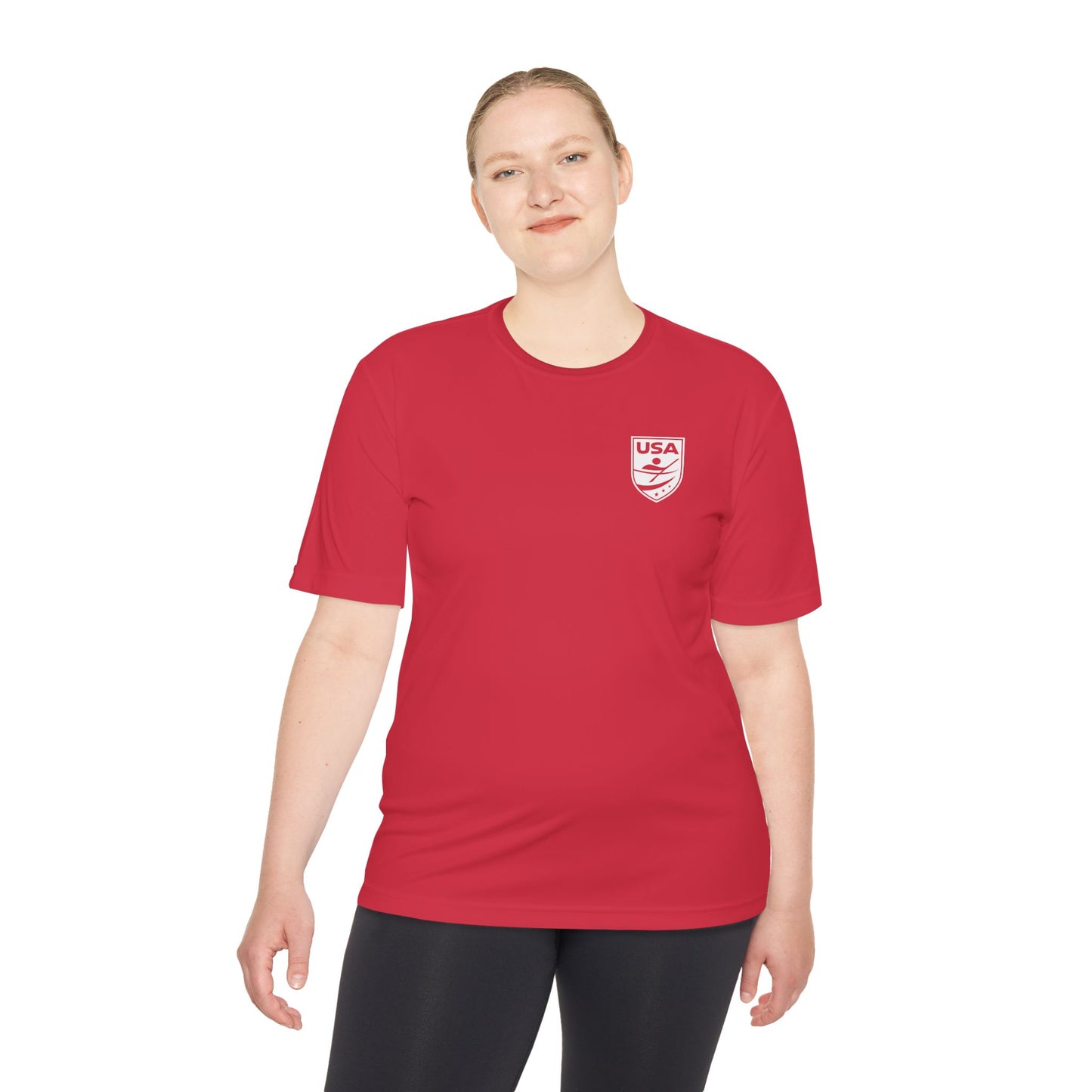 USA Canoe / Kayak Unisex Moisture Wicking Tee (Polyester)
