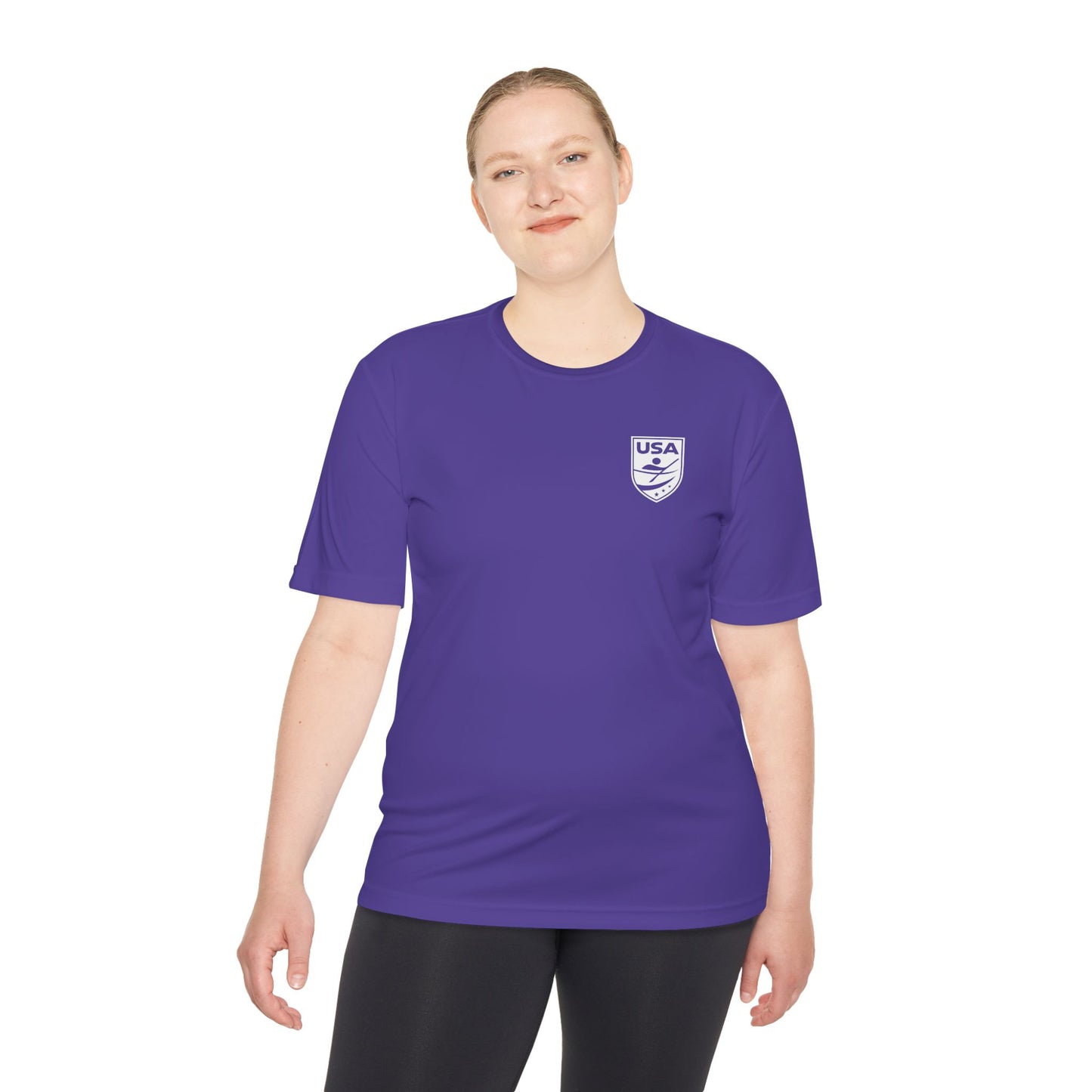 USA Canoe / Kayak Unisex Moisture Wicking Tee (Polyester)