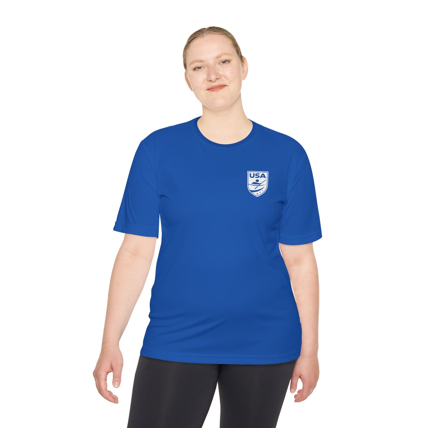 USA Canoe / Kayak Unisex Moisture Wicking Tee (Polyester)