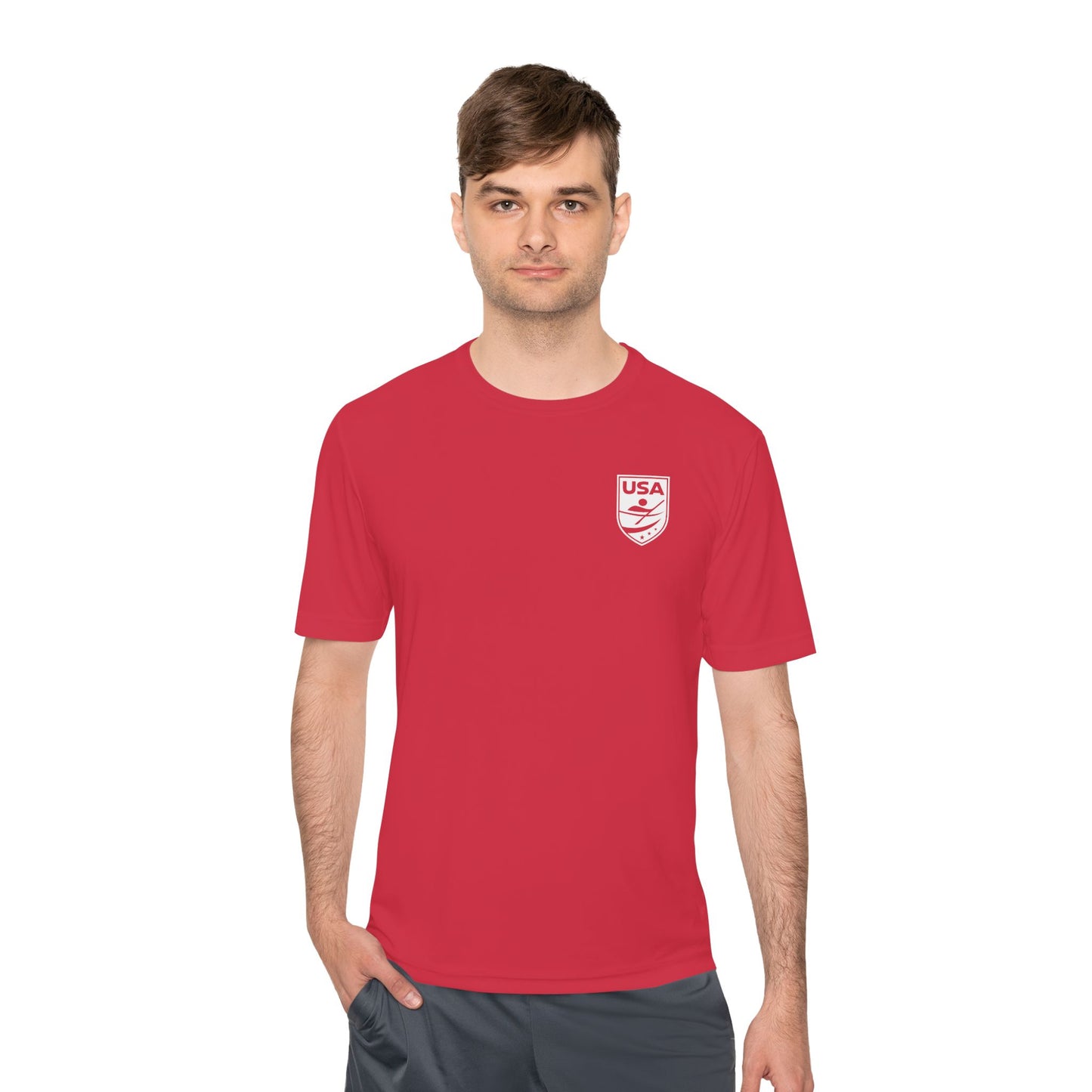 USA Canoe / Kayak Unisex Moisture Wicking Tee (Polyester)
