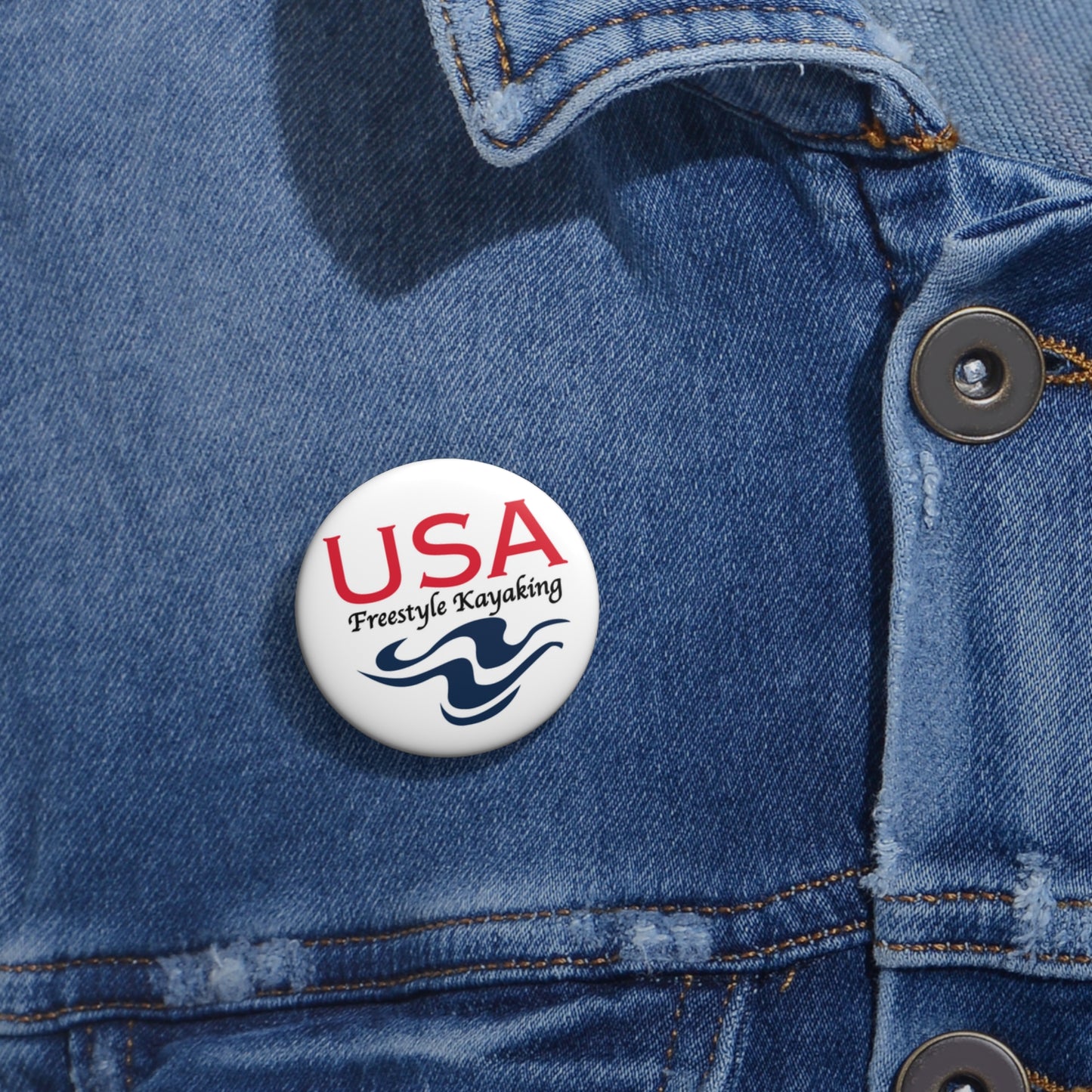 USA Freestyle Logo Pin Buttons