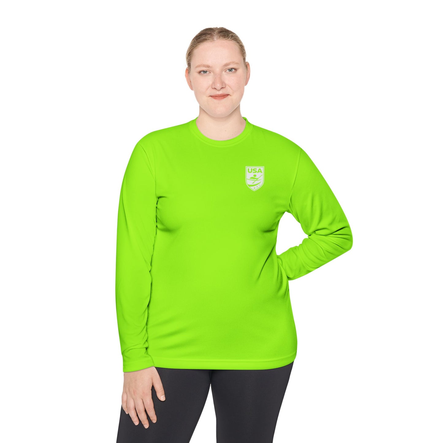 USA Canoe / Kayak Unisex Lightweight Long Sleeve Tee (Polyester)