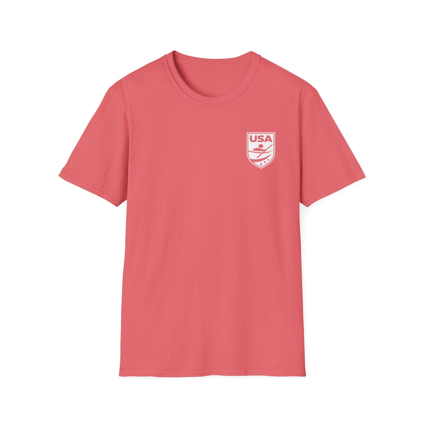 USA Canoe / Kayak Unisex Softstyle T-Shirt - White Logo