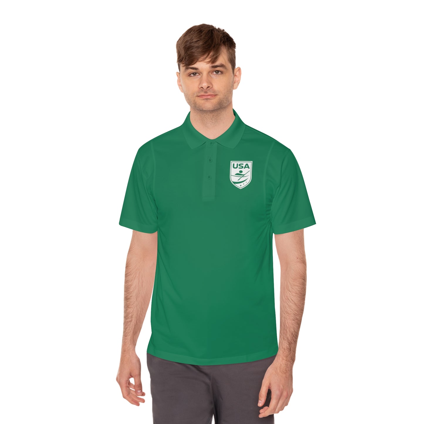 USA Canoe / Kayak Men's Sport Polo Shirt