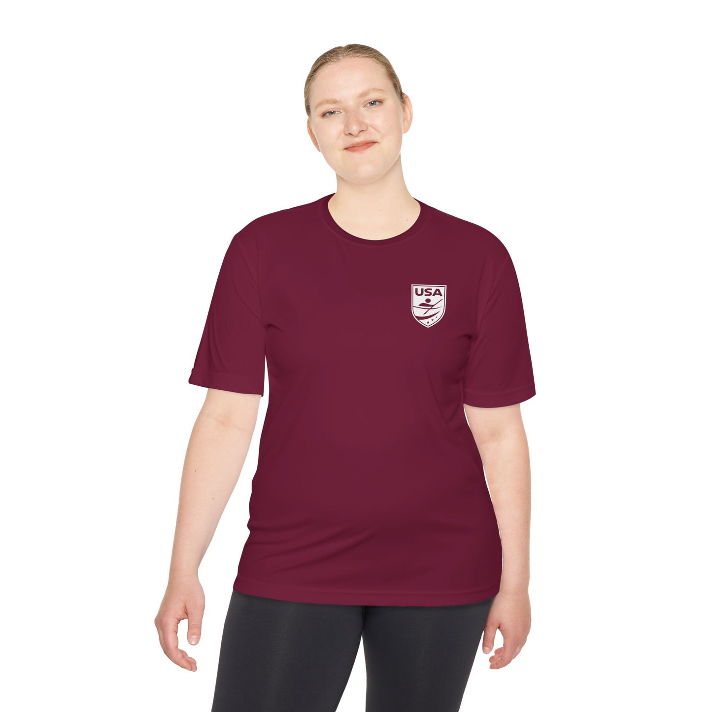 USA Canoe / Kayak Unisex Moisture Wicking Tee (Polyester)