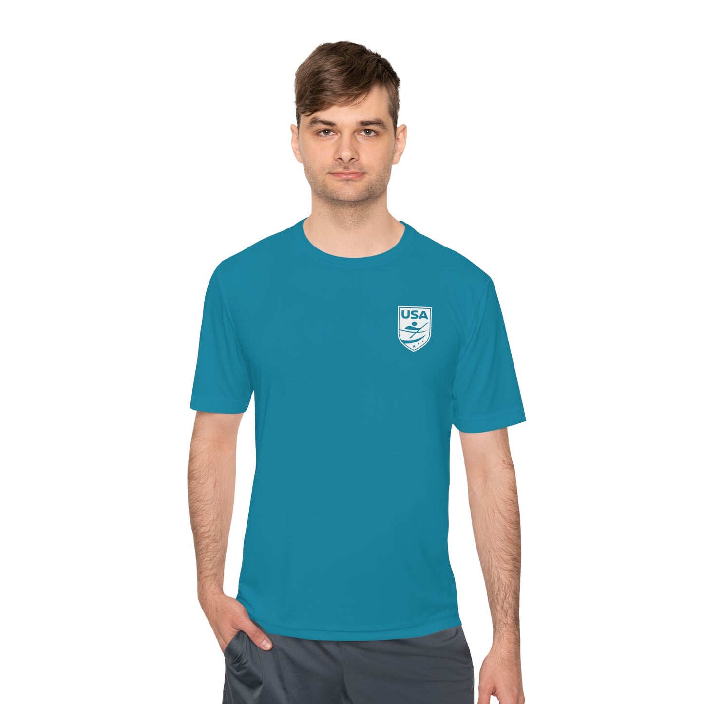 USA Canoe / Kayak Unisex Moisture Wicking Tee (Polyester)