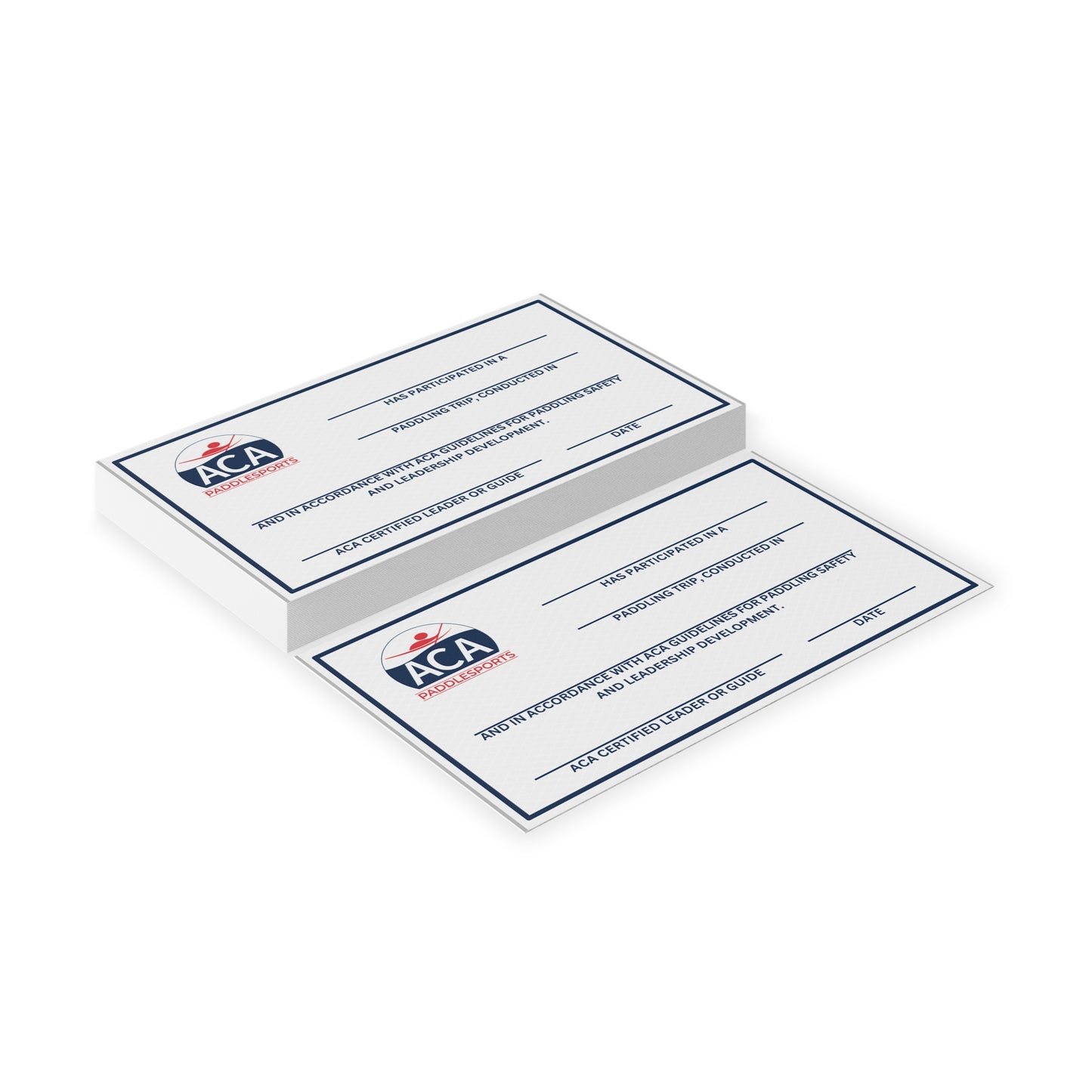 ACA Trip Attendance Cards