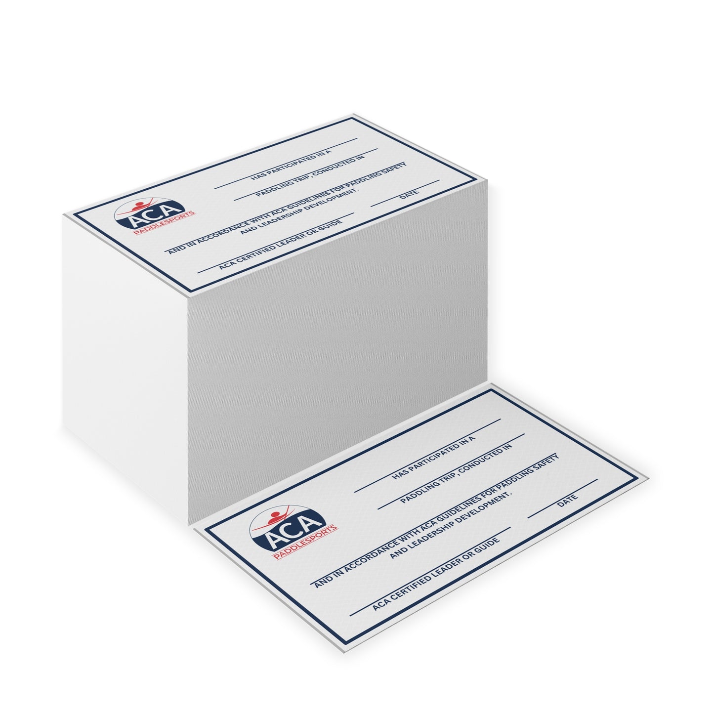 ACA Trip Attendance Cards