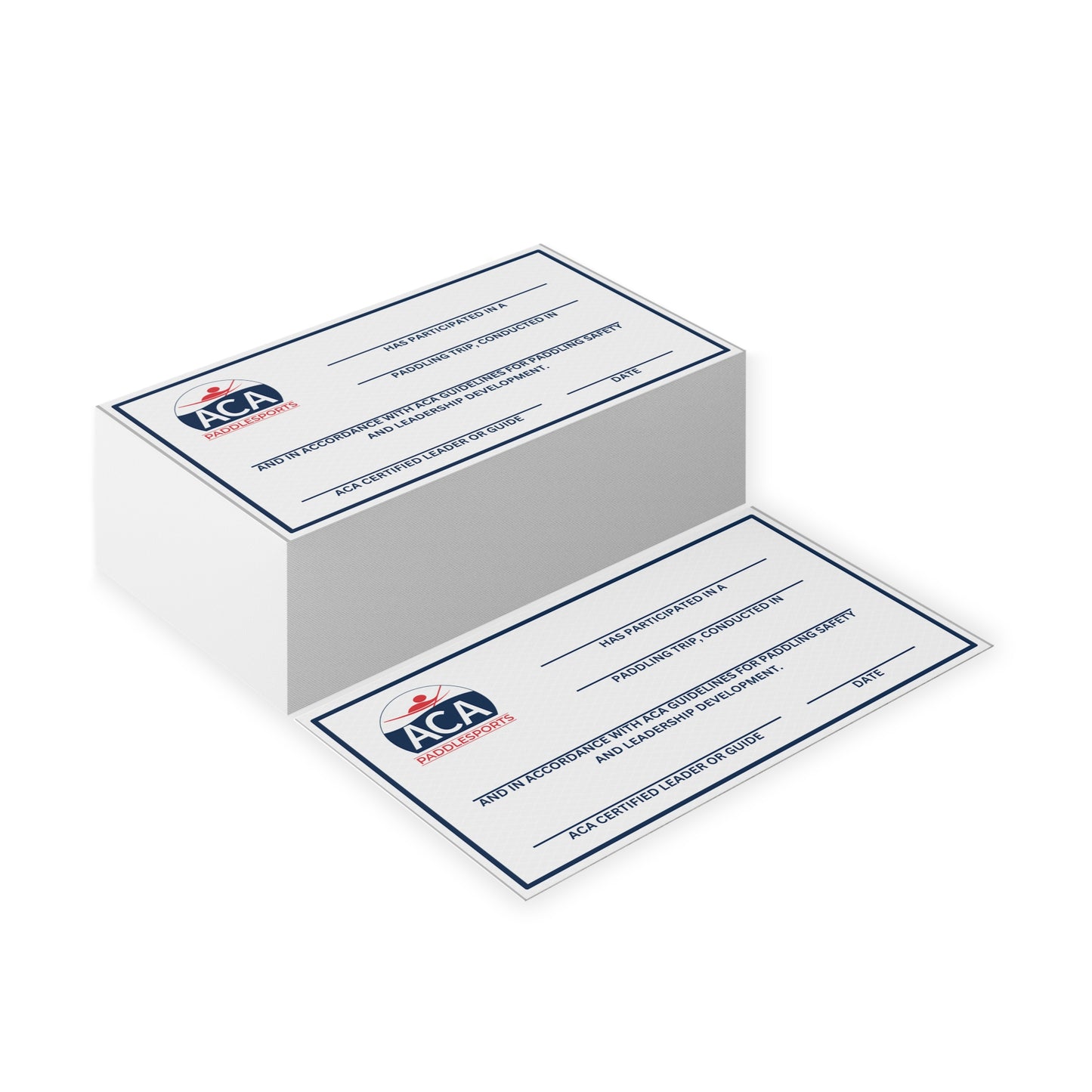 ACA Trip Attendance Cards