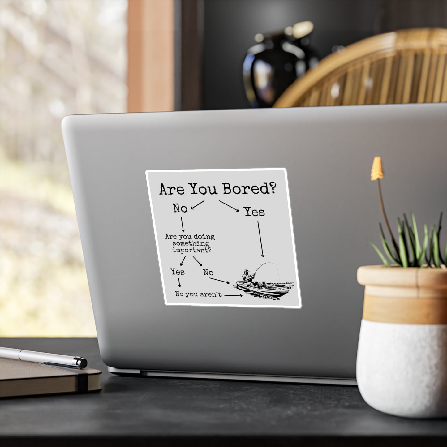 Are You Bored? Kayak Fishing Vinyl Decal